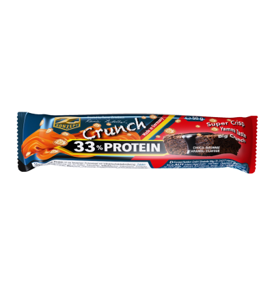 33% CRUNCH PROTEIN BAR / czekoladowe browni-karmel